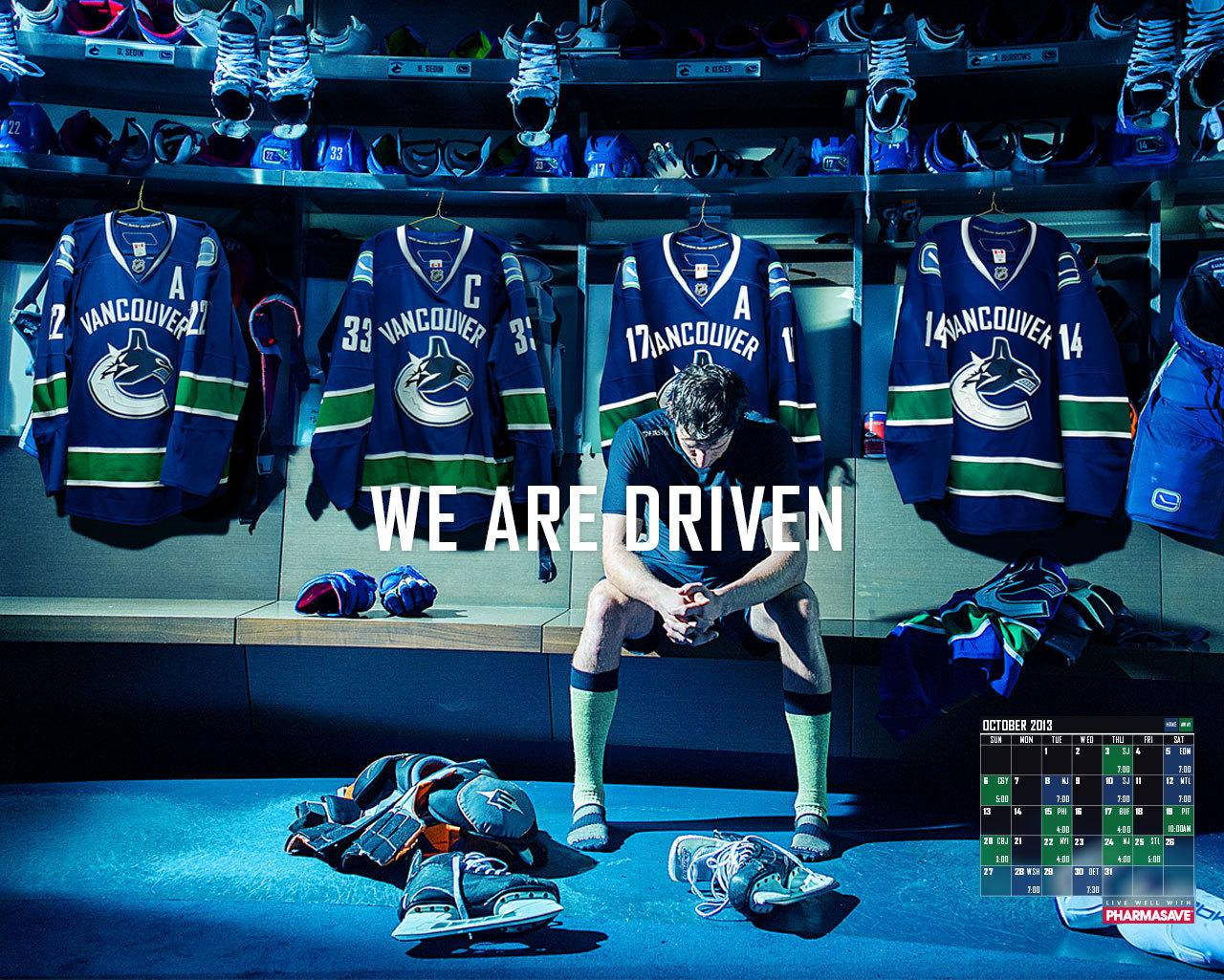 Vancouver Canucks Wood iPhone 4 Background