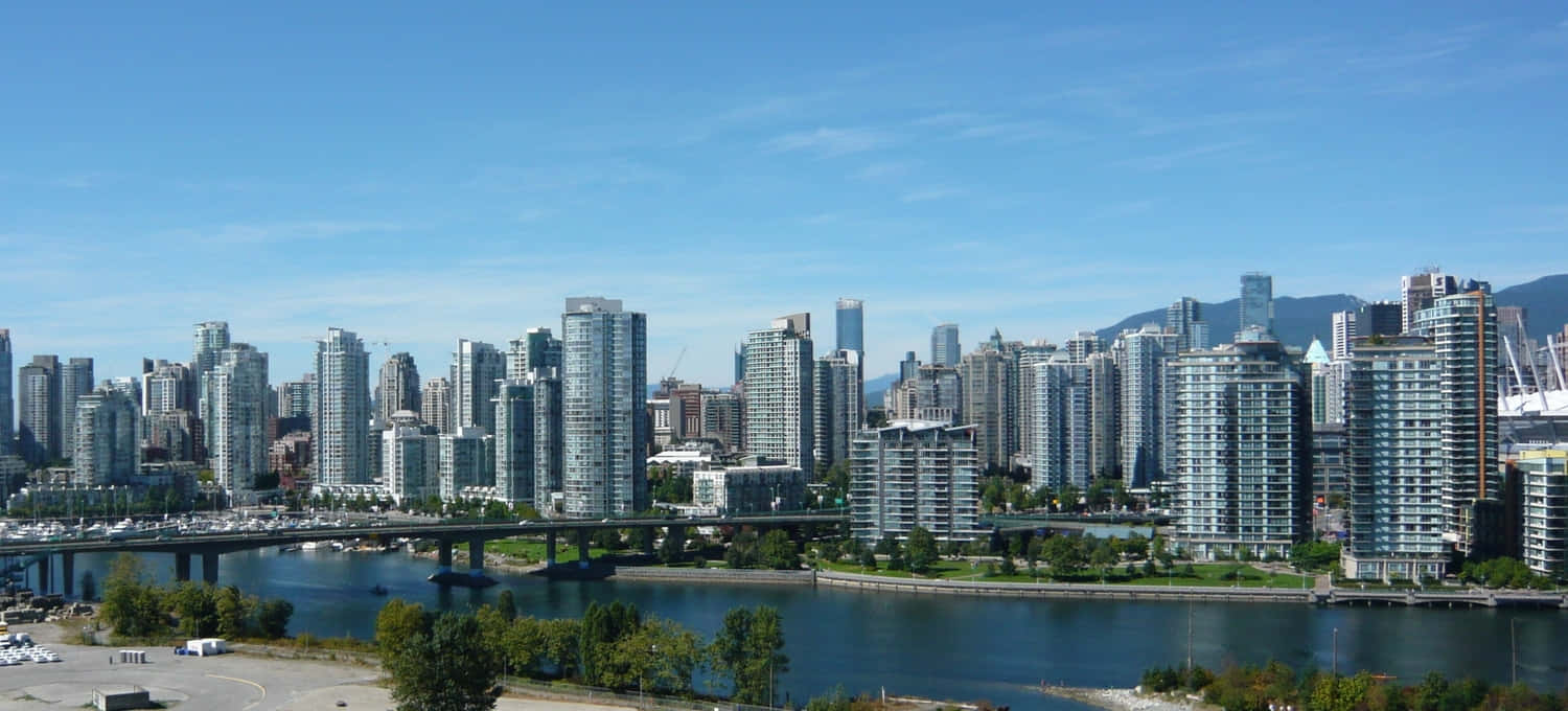 Vancouver Skyline Panorama Wallpaper