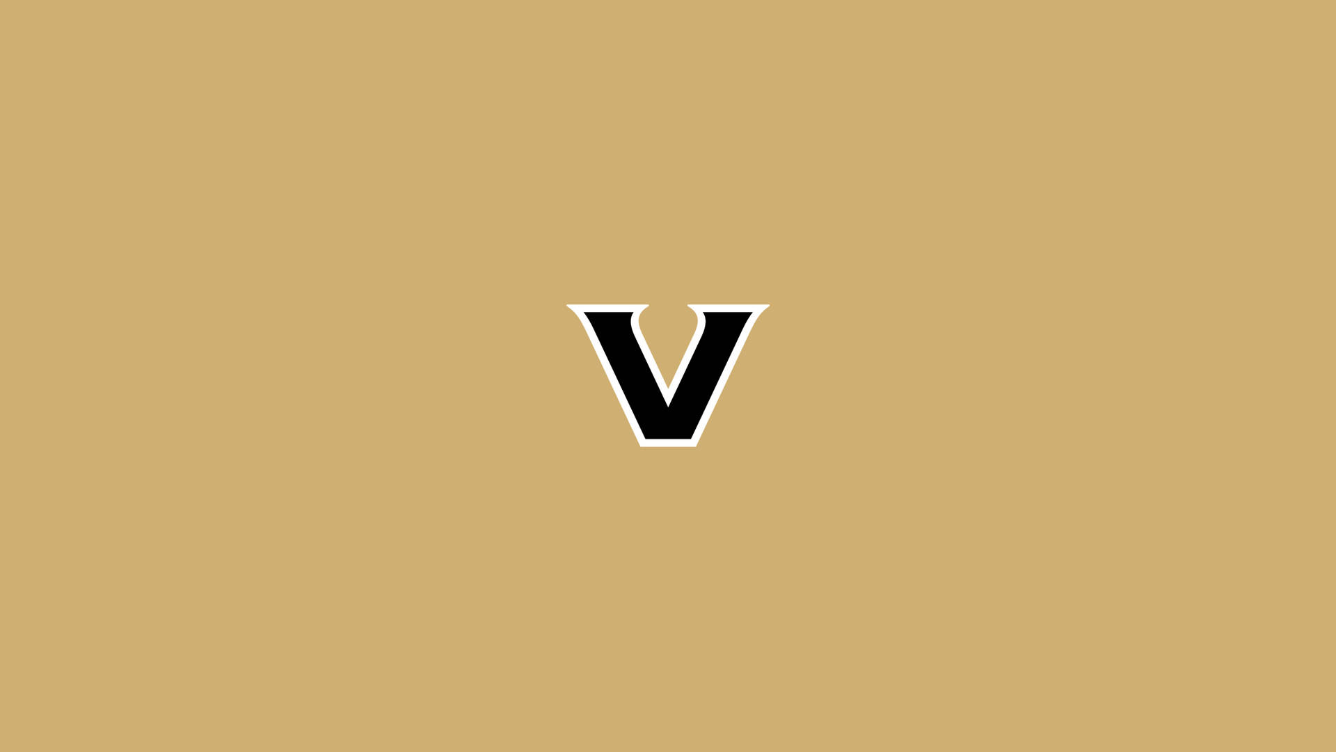 Vanderbilt University Logo Cream Wallpaper