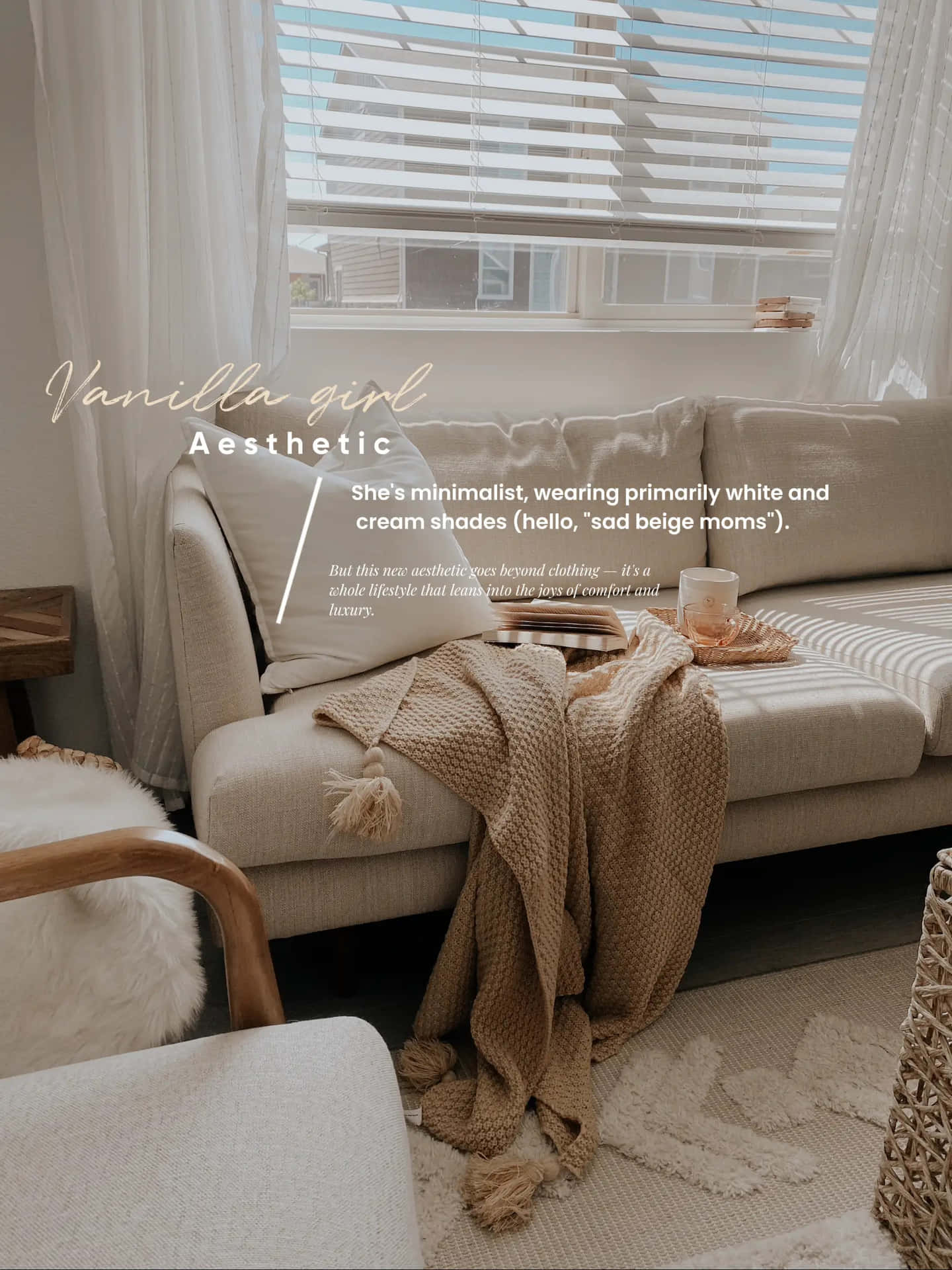 Vanilla Aesthetic Cozy Interior Wallpaper