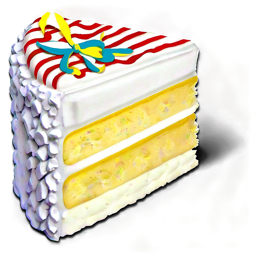 Vanilla Cake Slice Png 72 PNG