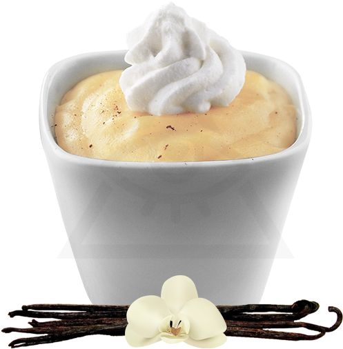 Vanilla Custardwith Whipped Cream PNG