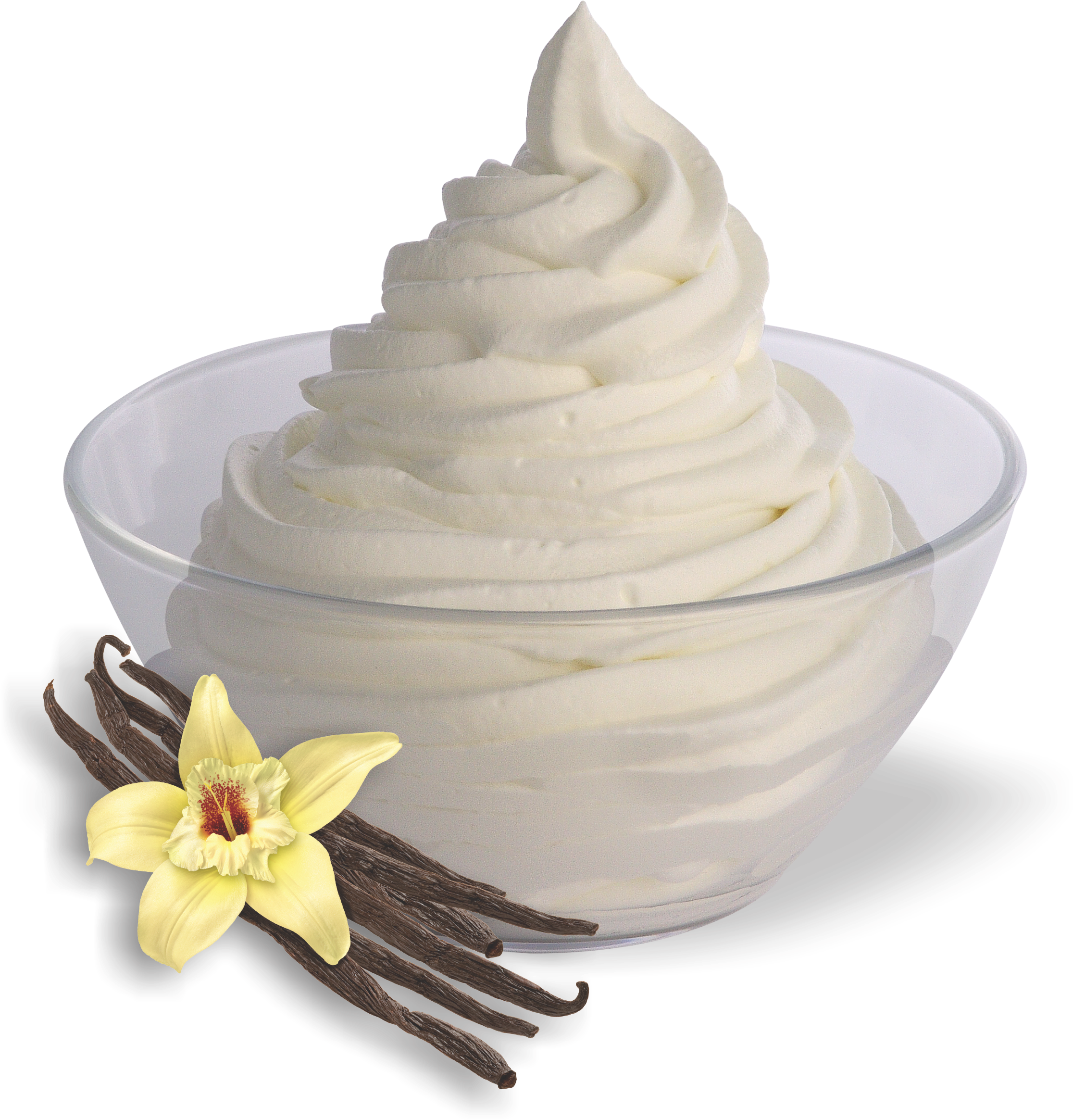 Vanilla Frozen Yogurtwith Vanilla Beans PNG
