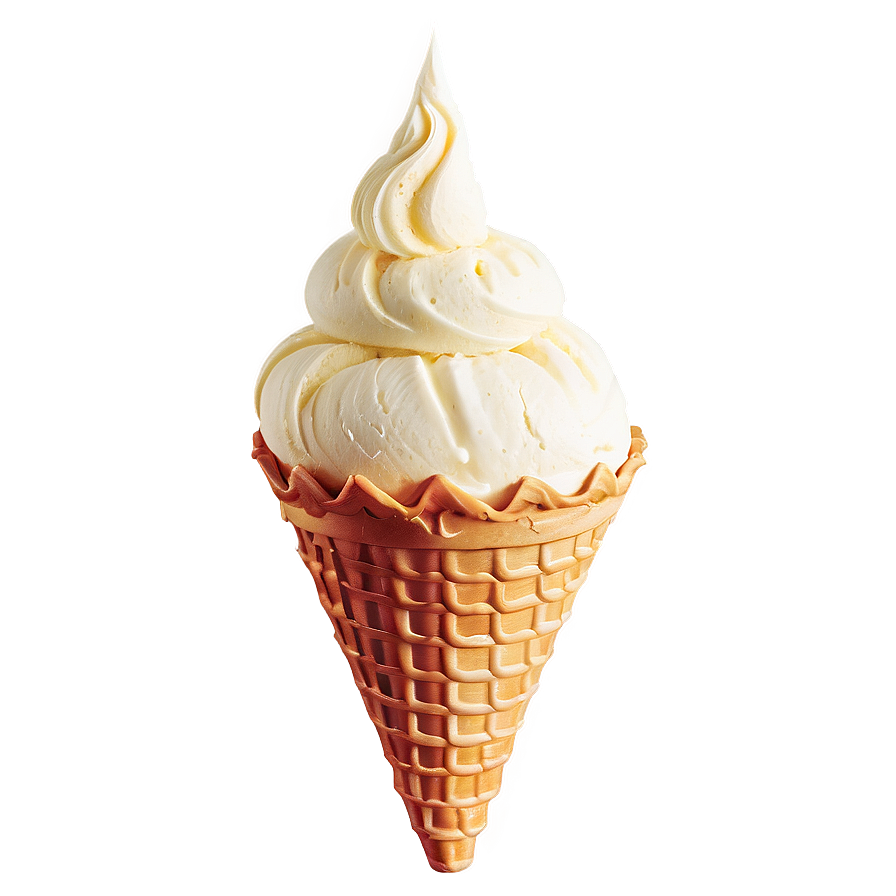 Download Vanilla Ice Cream Cone Png Qpx89 | Wallpapers.com