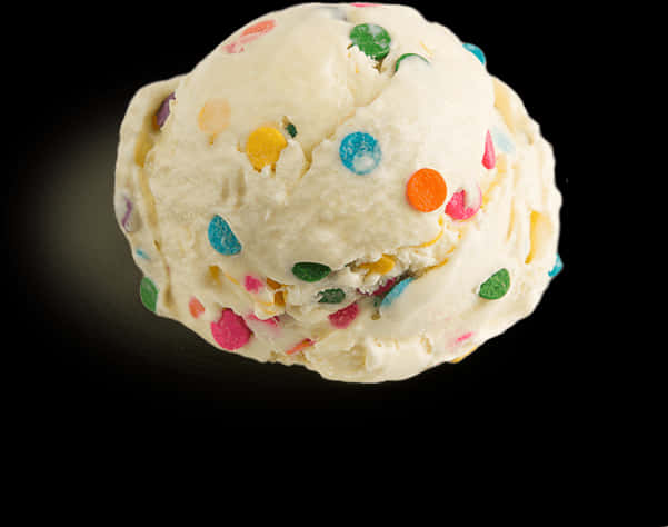 Vanilla Ice Creamwith Sprinkles PNG