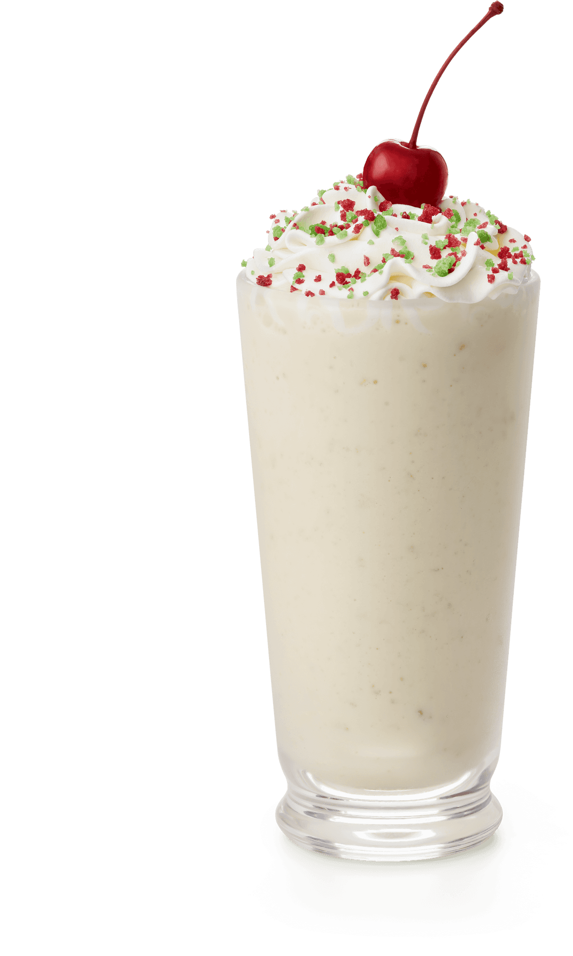 Download Vanilla Milkshakewith Cherryand Sprinkles | Wallpapers.com