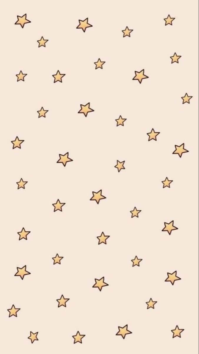 Vanilla Star Pattern Background.jpg Wallpaper