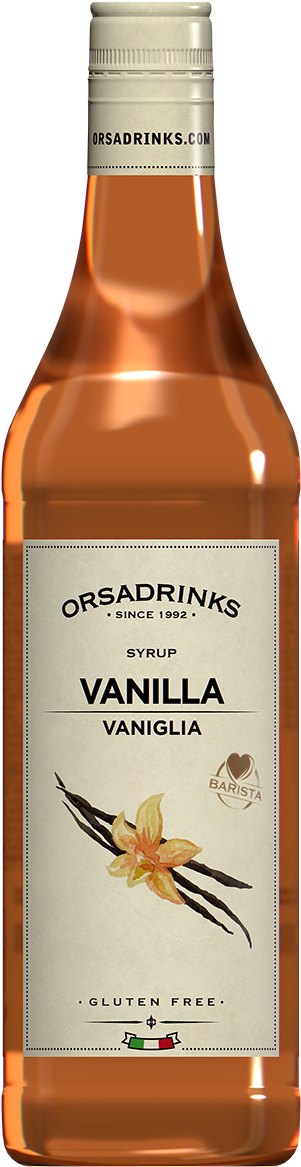 Vanilla Syrup Bottle O R S A Drinks PNG