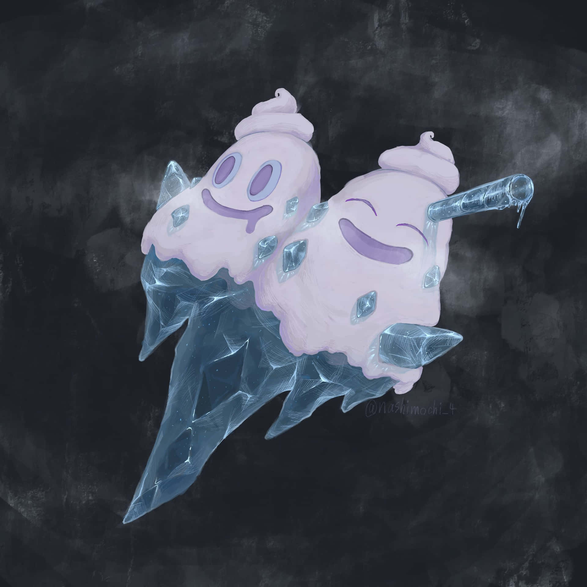 Vanilluxe From Pokemon Dark Artwork Wallpaper