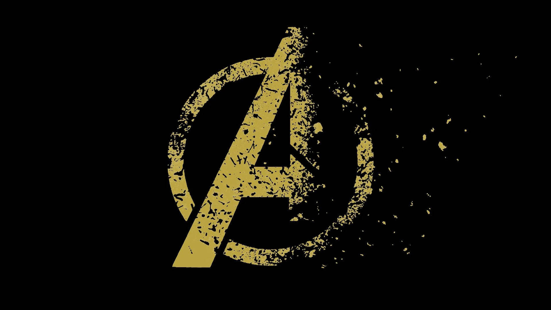 Vanishing Avengers Letter A Symbol Wallpaper