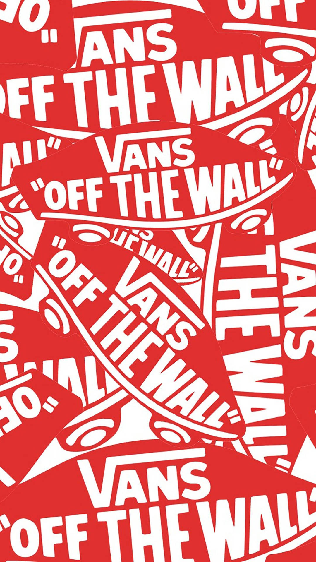 Vansoff The Wall Rot Vertikal Wallpaper