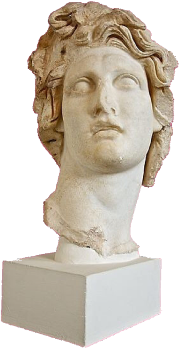 Vaporwave Aesthetic Classical Bust PNG