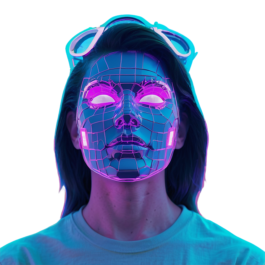 Vaporwave Digital Artwork Png 06112024 PNG