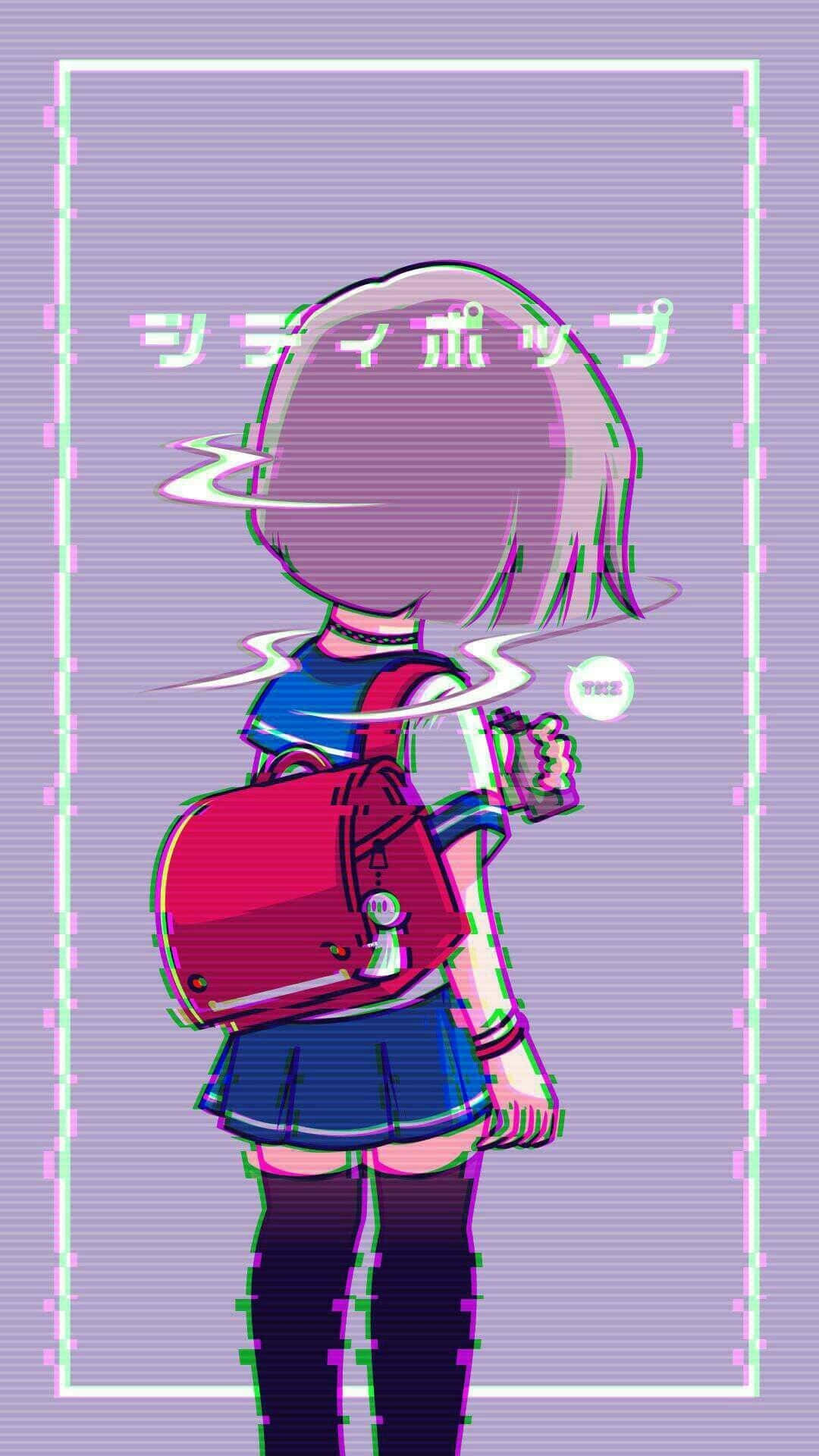 Vaporwave Girl Gamer Aesthetic Wallpaper