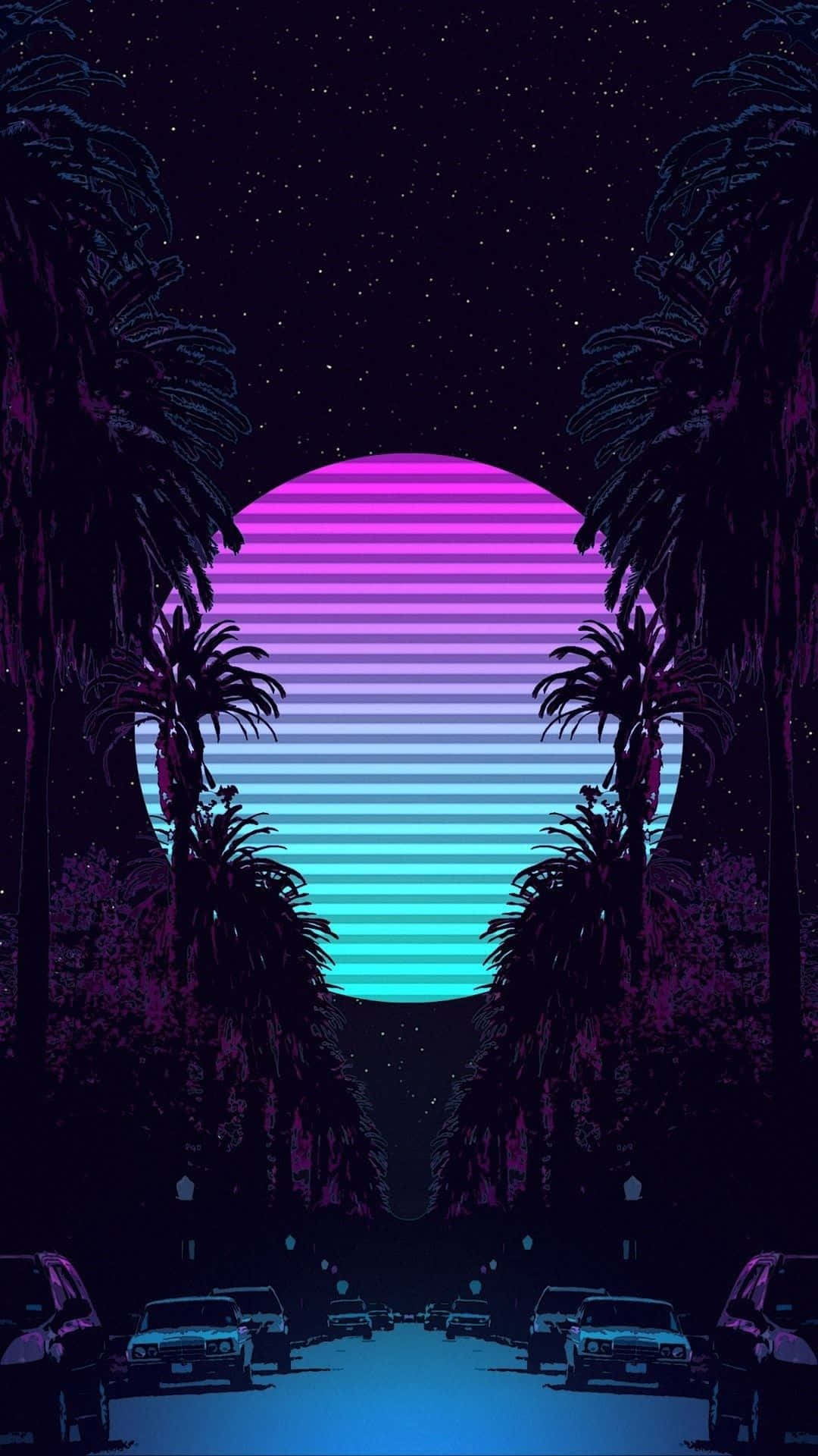Unlock the Vibe of Your Iphone with Vaporwave Style Wallpaper