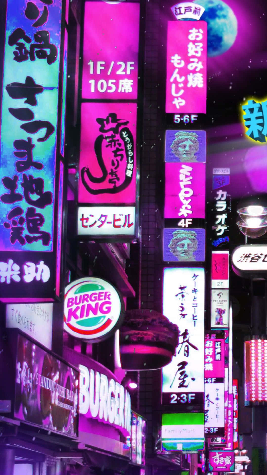 Get ready to explore the hypnotic and dreamy atmosphere of the Vaporwave Iphone Wallpaper