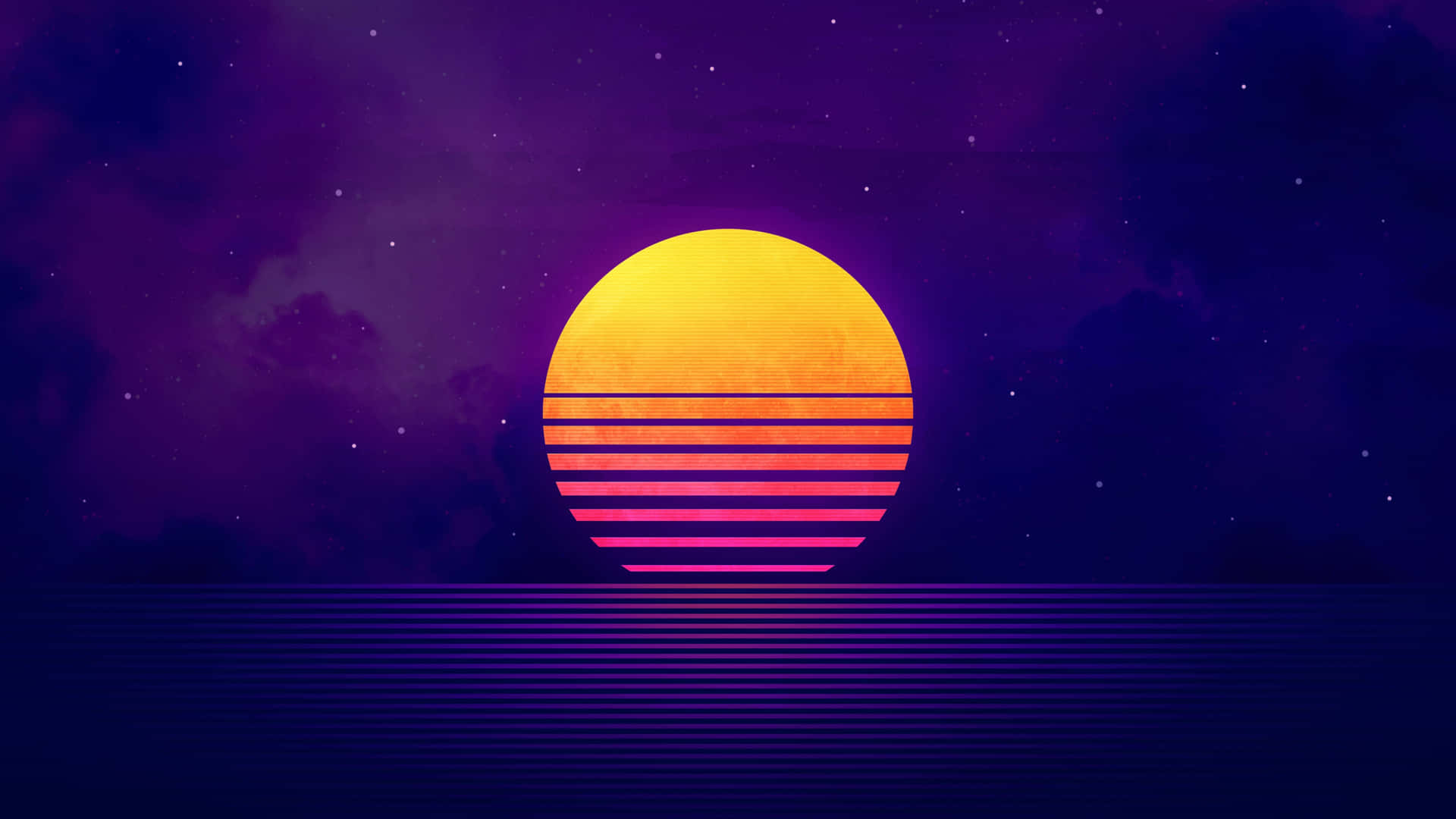 Vaporwave Sunset4 K Ultra H D Wallpaper