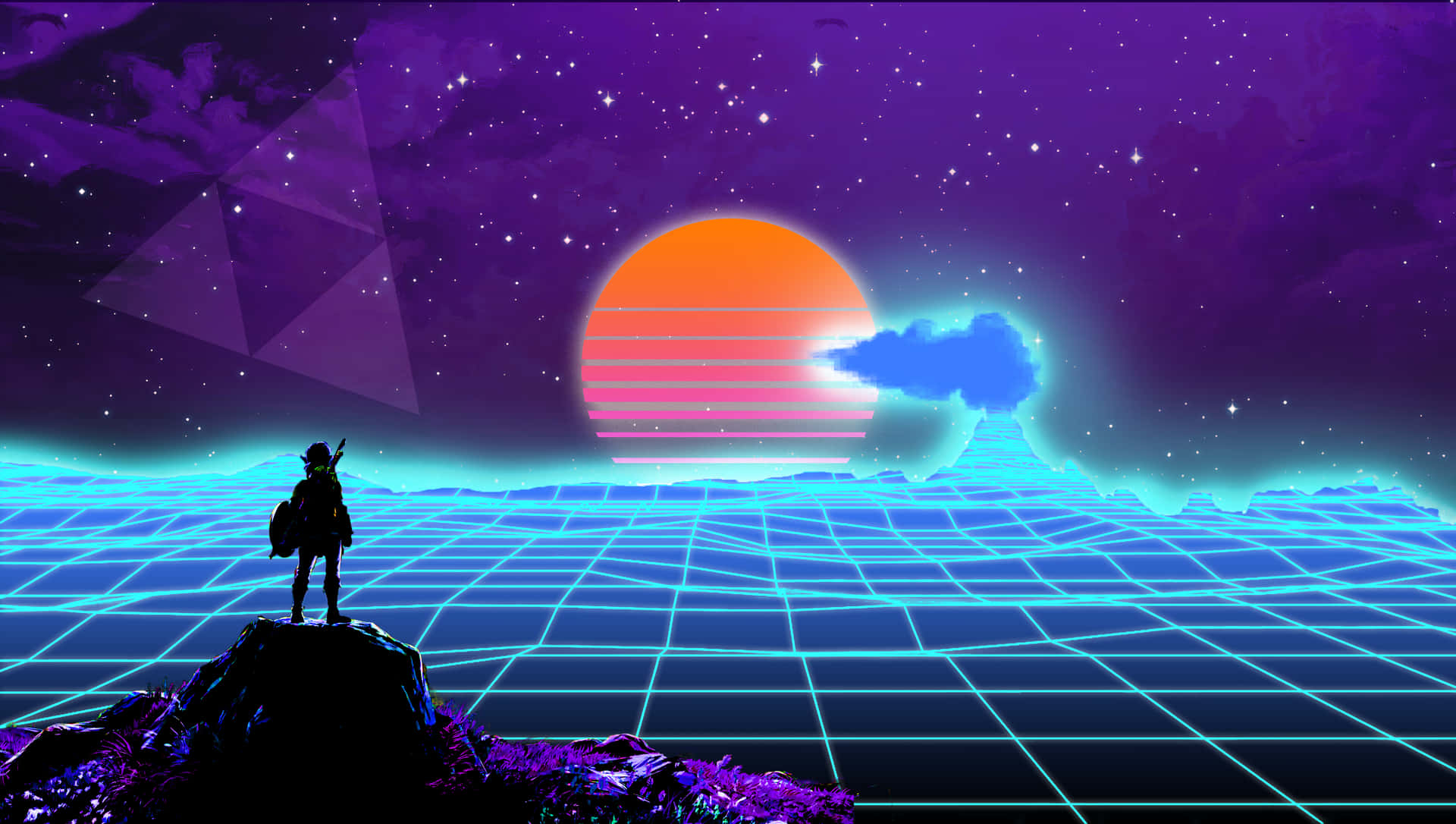 Let the future of computing feel old-school with our Vaporwave Tablet Wallpaper