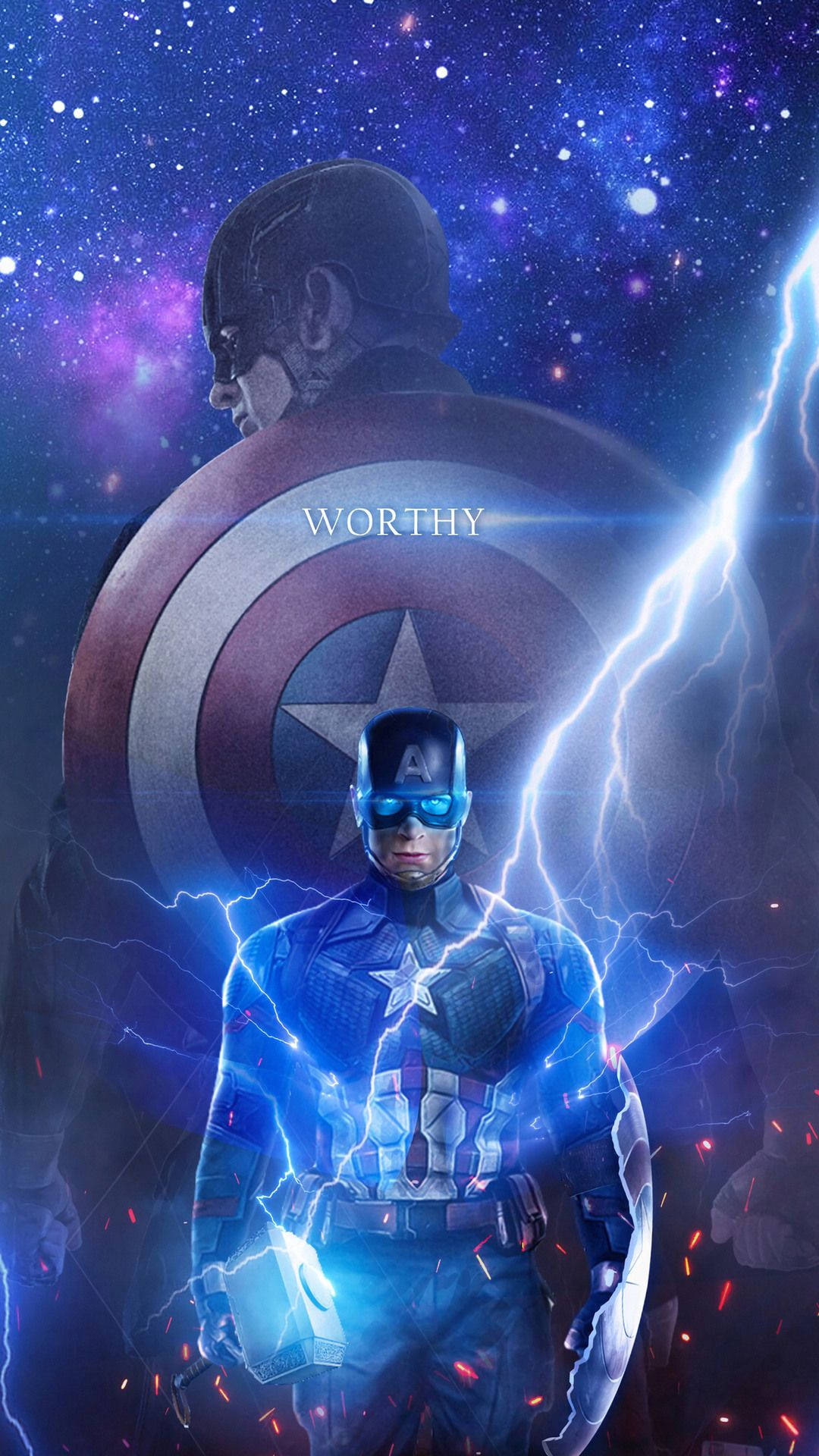 Värdig Captain America Iphone Wallpaper
