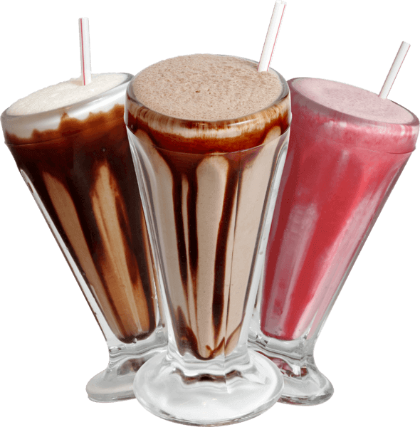 Variety Milkshakes Transparent Background PNG