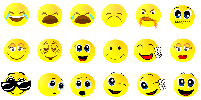 Variety_of_ Smiley_ Faces PNG