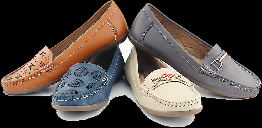 Variety Womens Casual Shoes Collection PNG