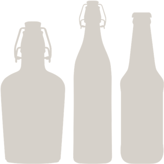 Varietyof Cider Bottles Silhouette PNG