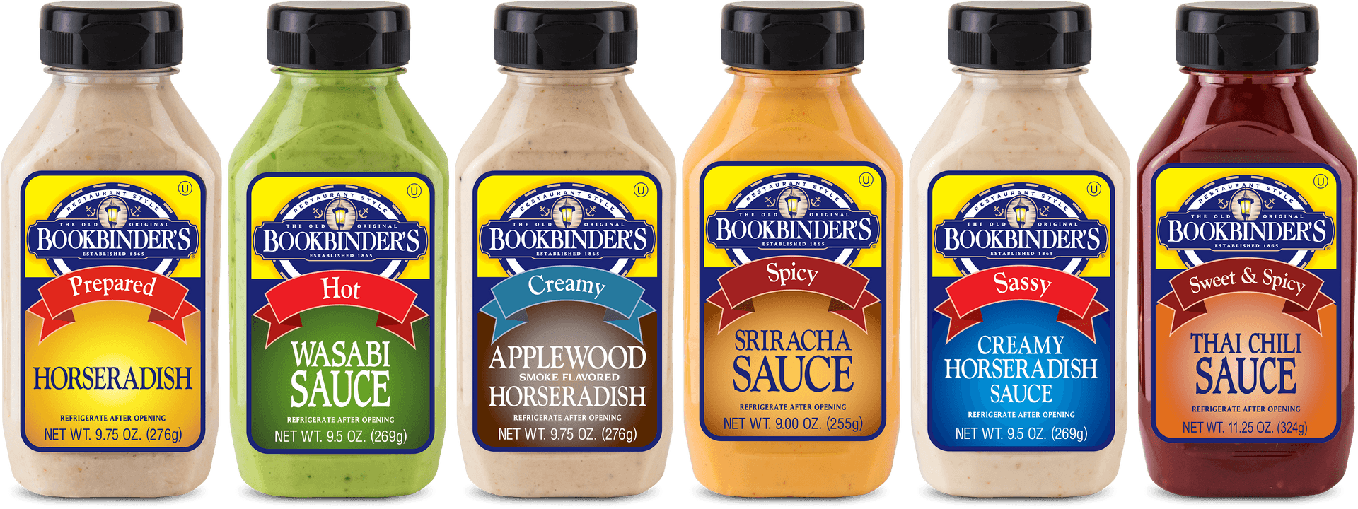 Varietyof Condiments Bookbinders Sauces PNG