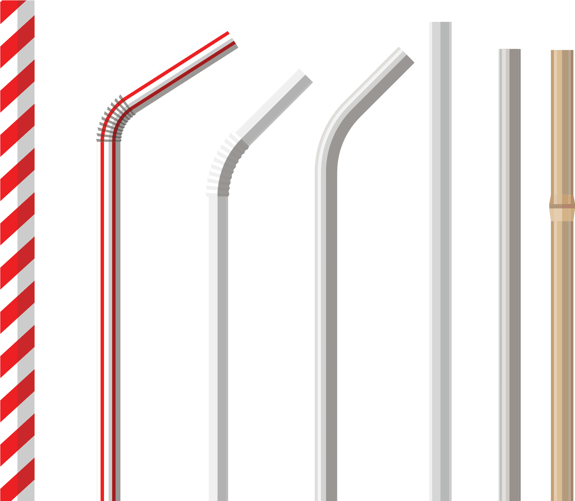 Download Varietyof Drinking Straws | Wallpapers.com