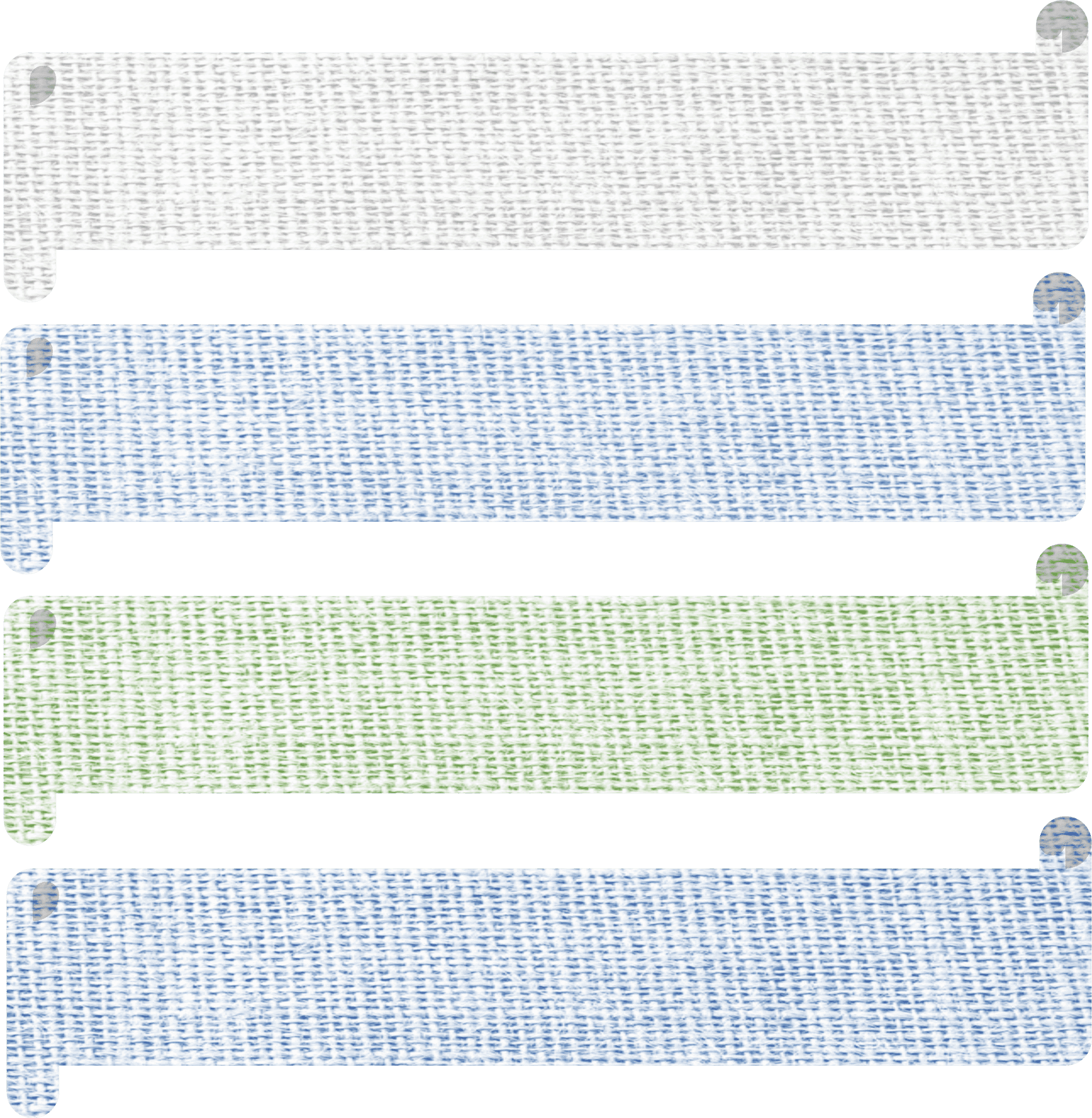 Varietyof Fabric Swatches PNG