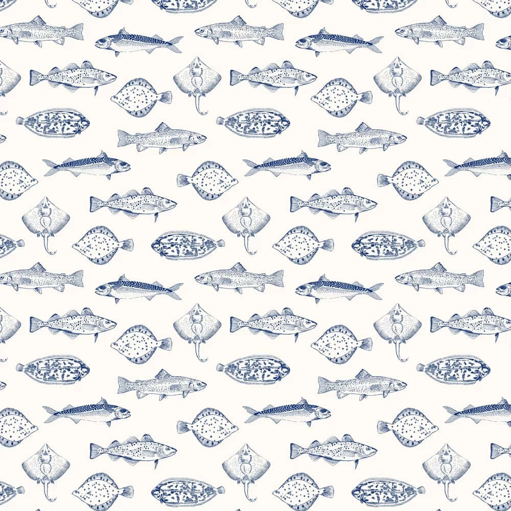 Varietyof Fish Pattern Background Wallpaper