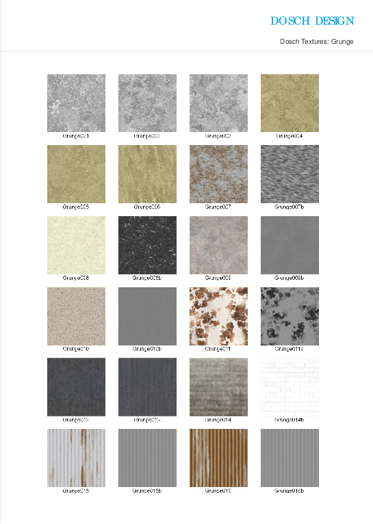 Varietyof Grunge Textures Preview PNG