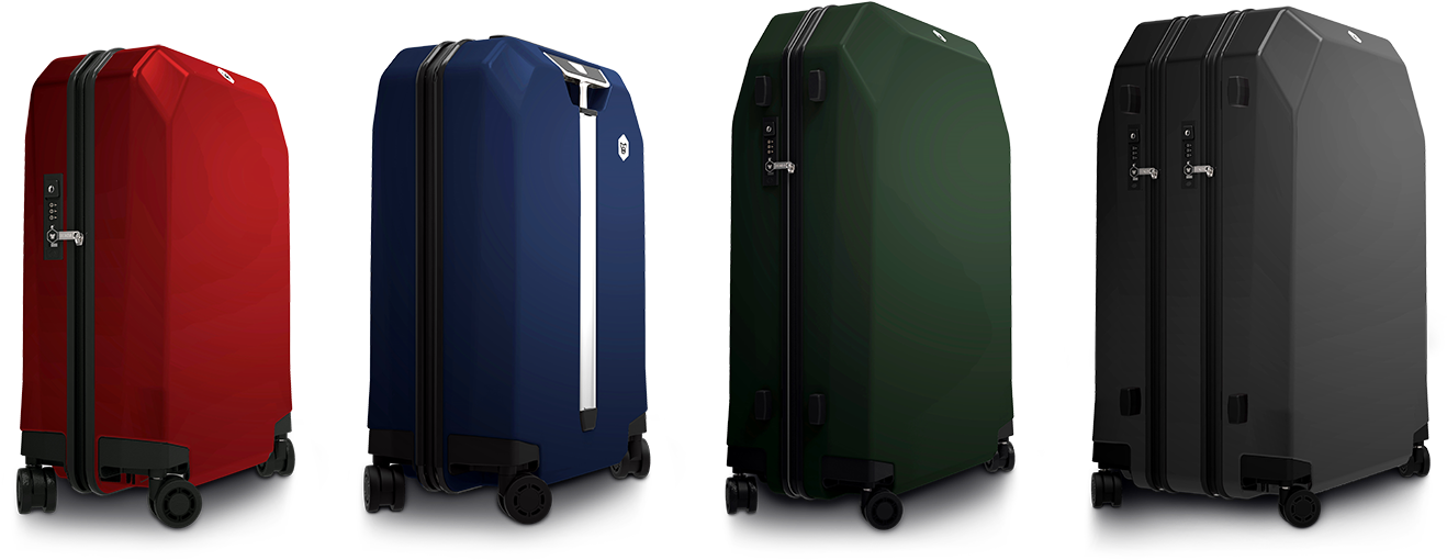 Varietyof Hardshell Suitcases PNG
