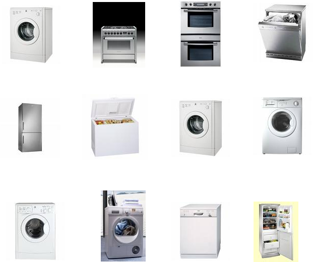 Varietyof Home Appliances Collage PNG