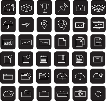 Varietyof Interface Icons Set PNG