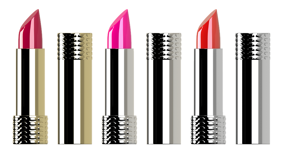 Varietyof Lipsticks Display PNG