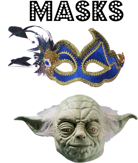 Varietyof Masks Collection PNG