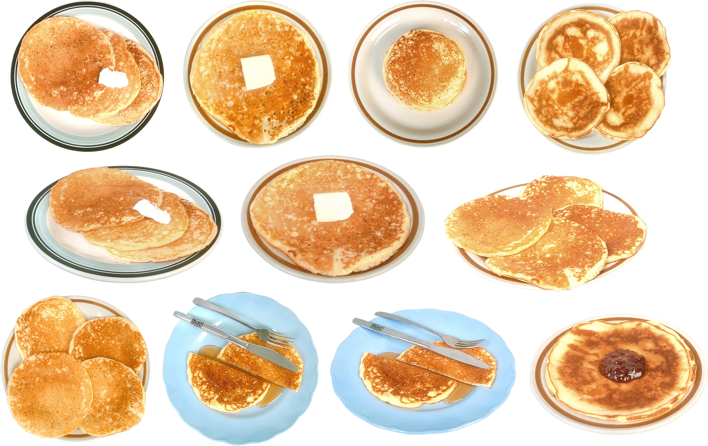 Varietyof Pancakes Collection PNG