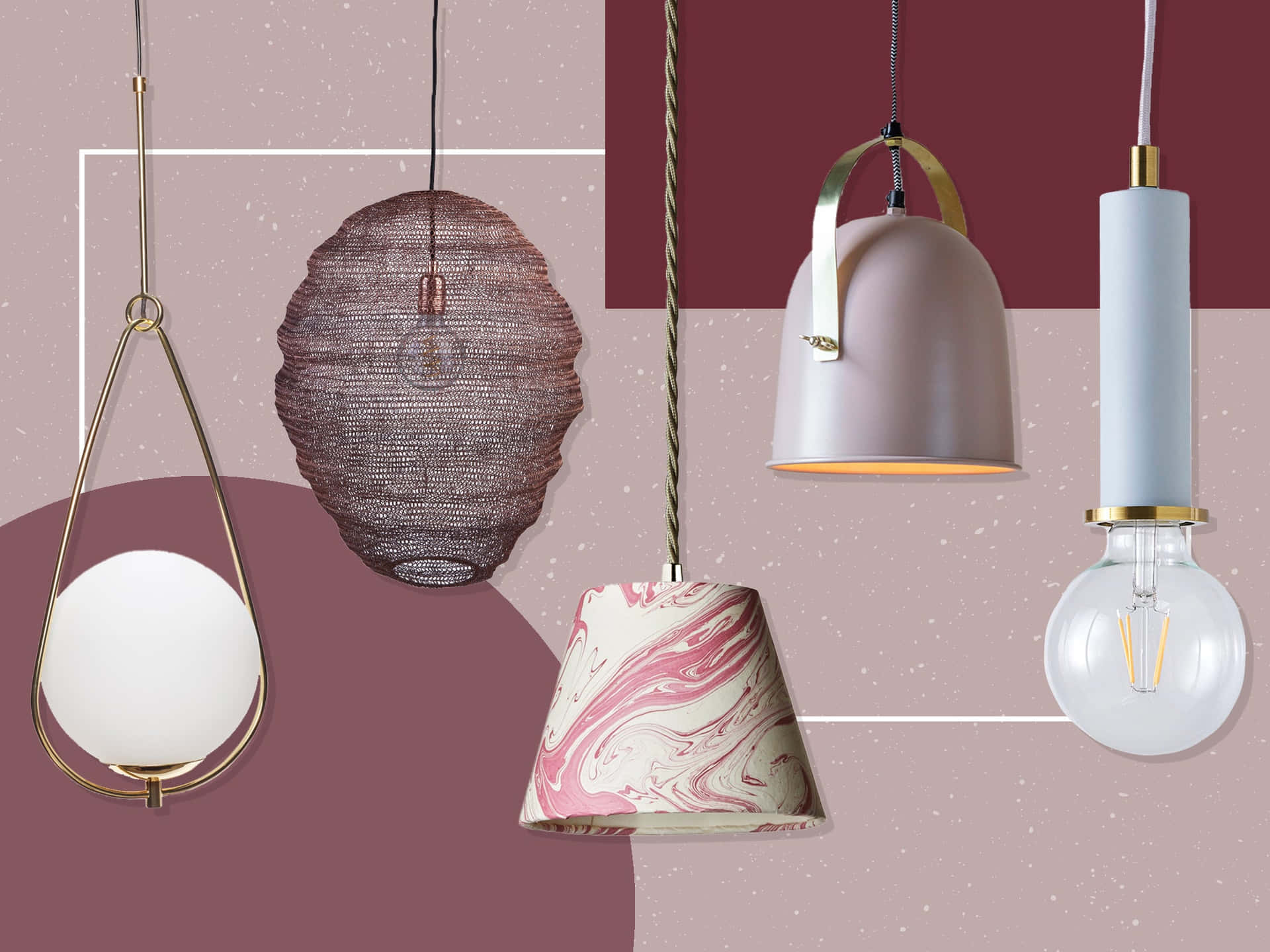 Varietyof Pendant Lights Wallpaper