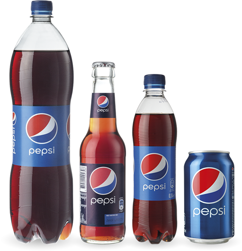 Varietyof Pepsi Containers PNG