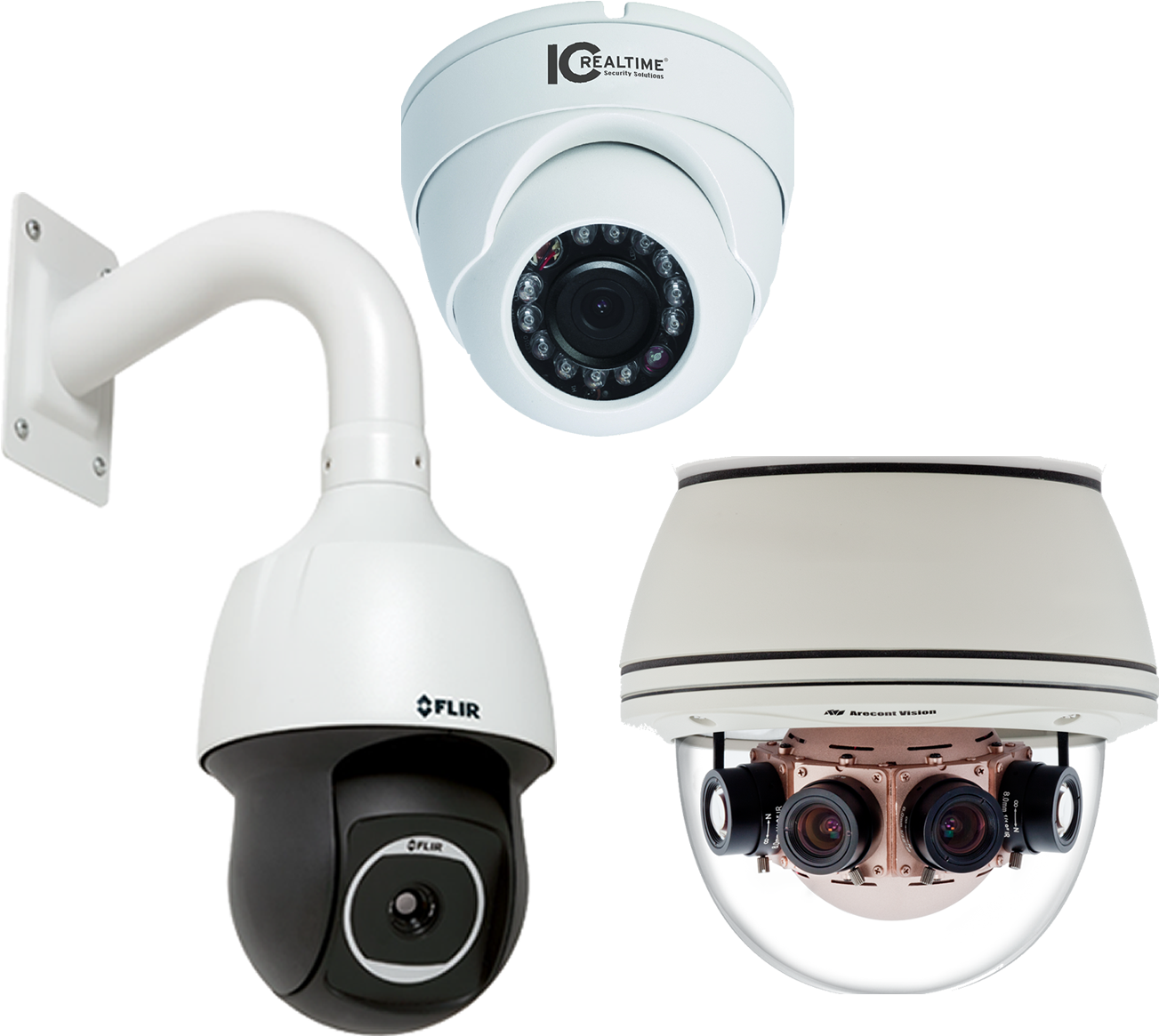 Varietyof Security Cameras PNG