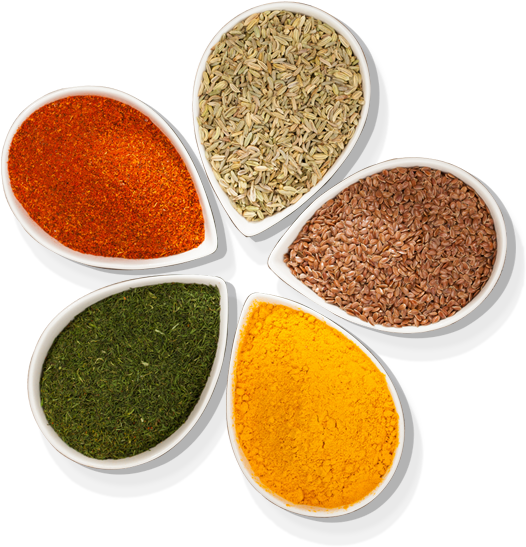 Varietyof Spicesin Bowls PNG