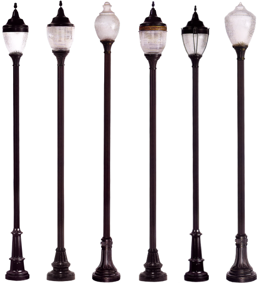 Varietyof Street Lamps PNG