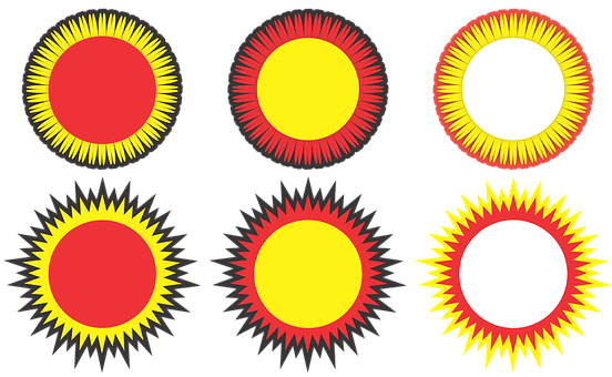 Varietyof Sun Icons Set PNG