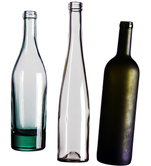 Varietyof Wine Bottles Silhouette PNG