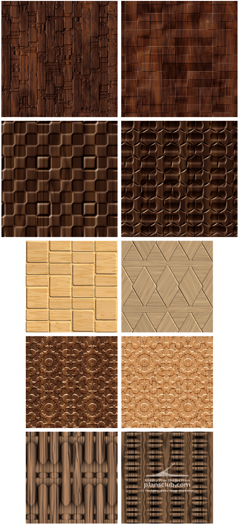 Varietyof Wooden Tiles Textures PNG