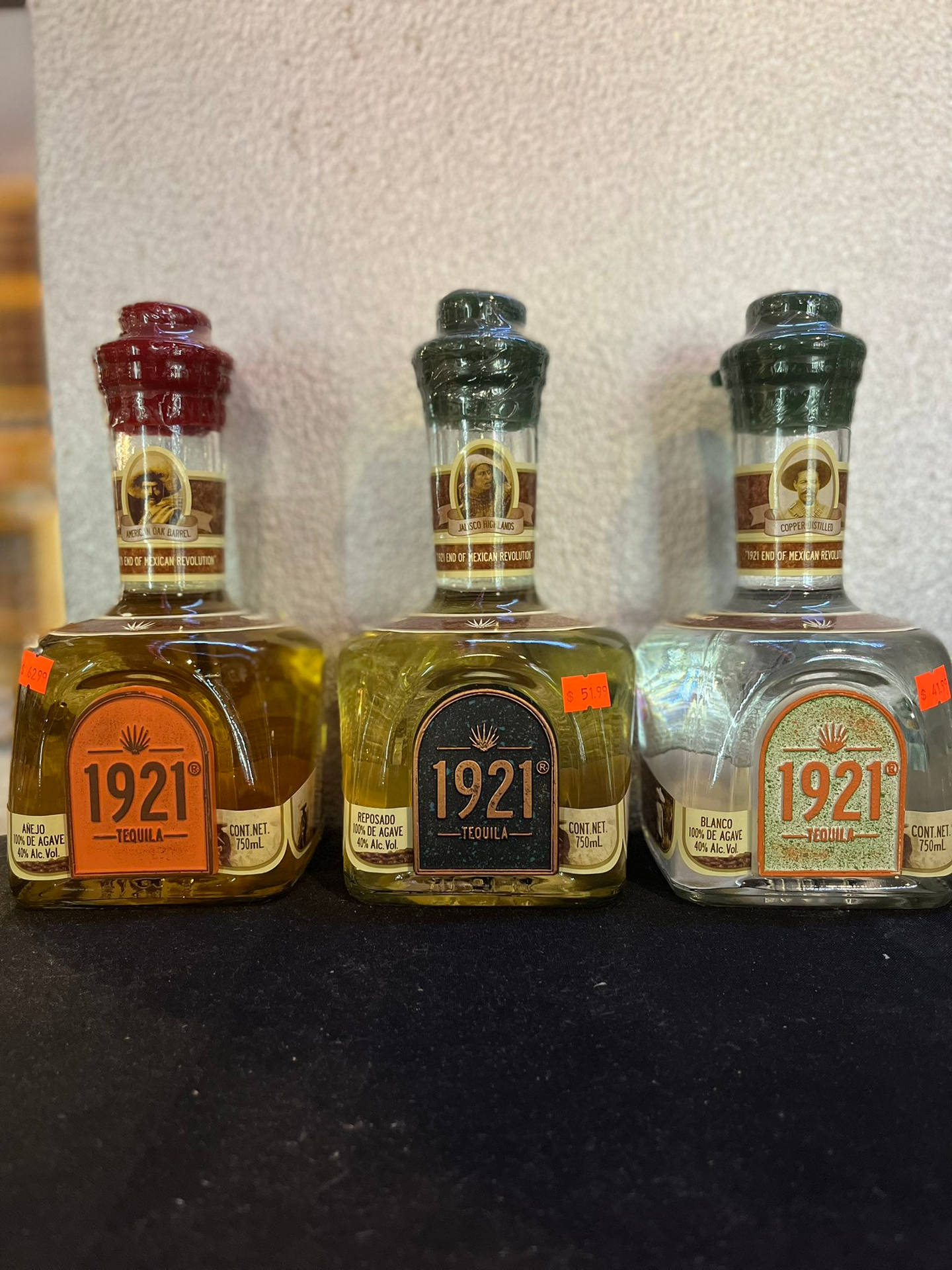 Verschiedene1921 Tequila-flaschen Wallpaper