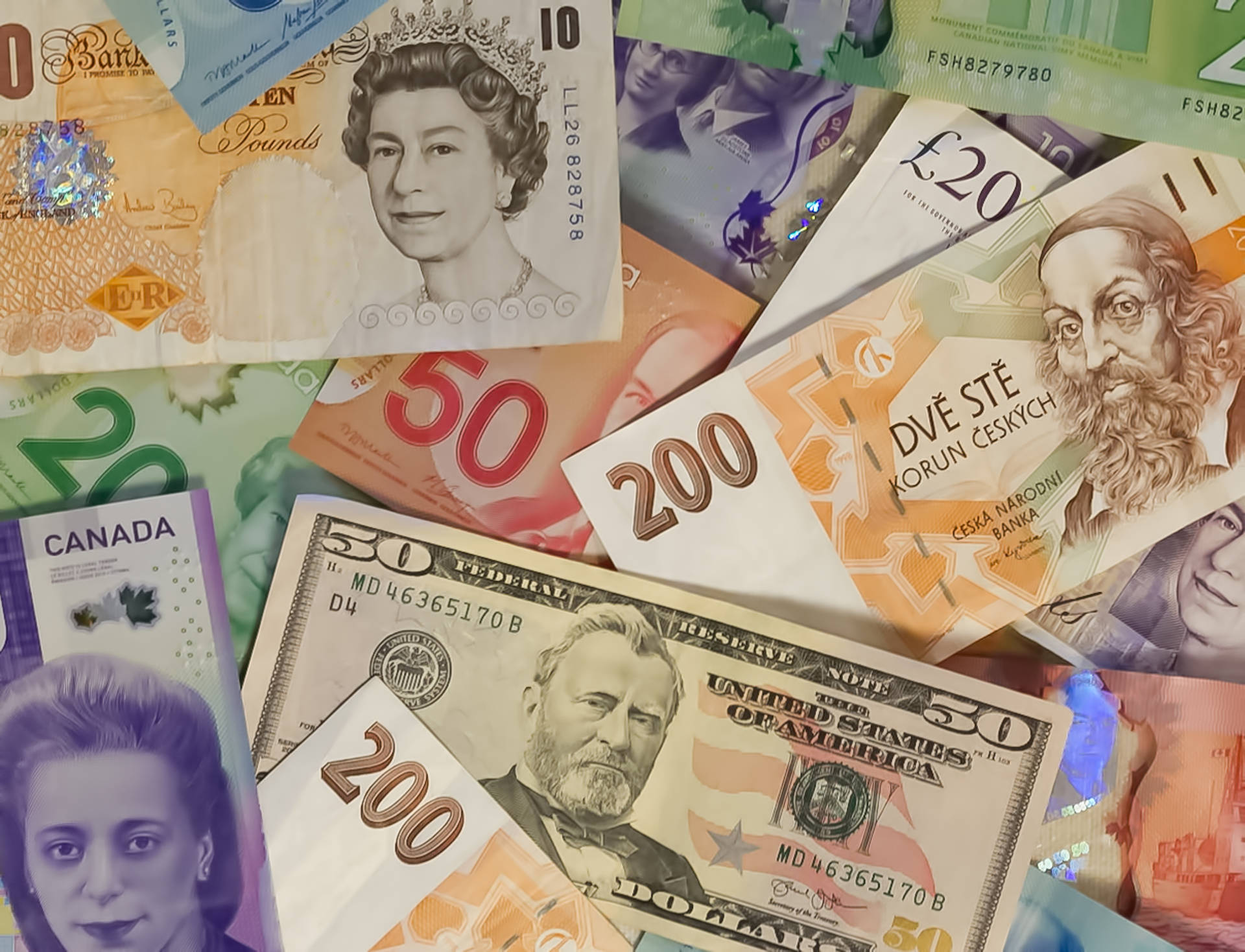 Various Currencies Money Wallpaper
