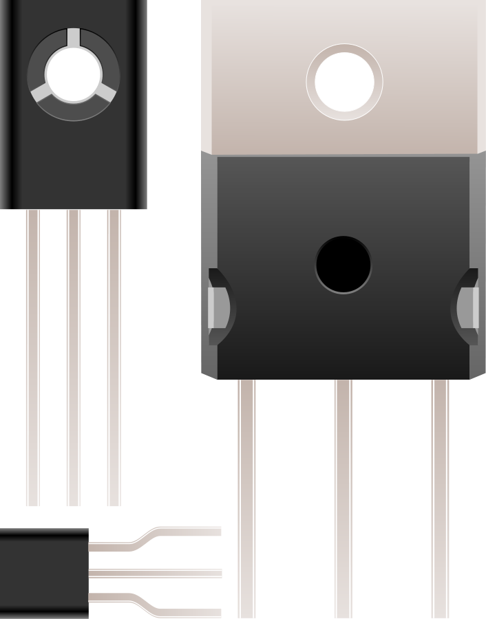 Various Electronic Transistors PNG