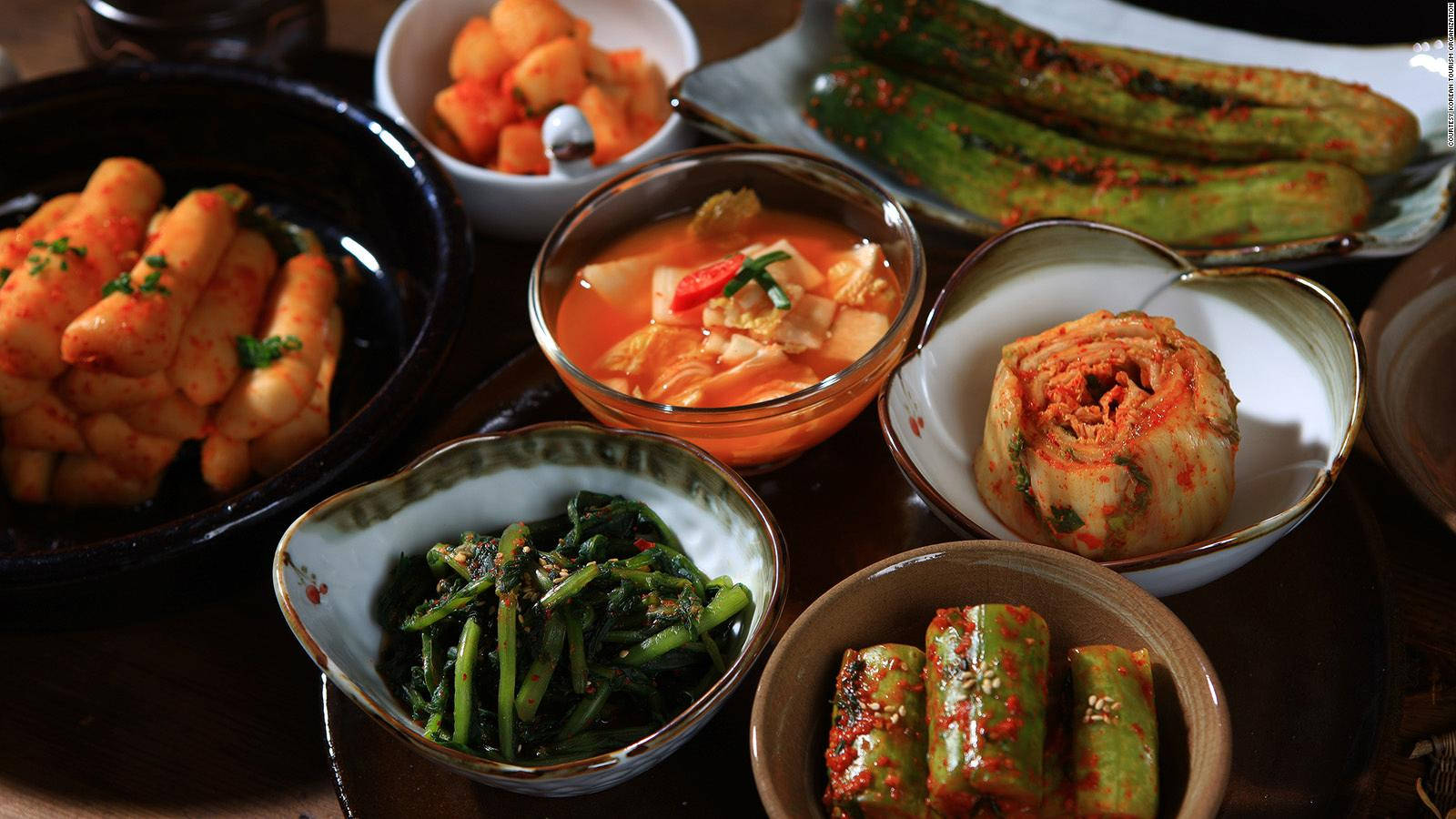 Various Korean Dishes Wallpaper